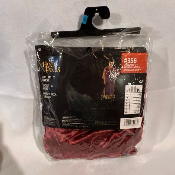 Disney Child's Hocus Pocus Mary Sanderson Halloween Costume Size Large (12-14) - Picture 2 of 2